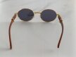 Okulary Przeciwsłoneczne Damskie Okrągłe Vintage Retro Steampunk Złote (8)