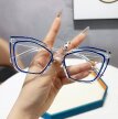Eleganckie Okulary Zerówki Antiblue Transparentne designerskie typu Cat Eye (3)