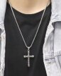 Męski Naszyjnik Wisiorek Krzyż Krzyżyk Twist Punk Gothic (3)