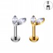 Tytanowy Kolczyk Labret PIERCING Cyrkonie ELEGANCKI HELIX Lobe (3)