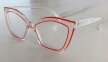 Eleganckie Okulary Zerówki Antiblue Transparentne designerskie typu Cat Eye (6)