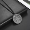 Czarny Amulet Naszyjnik Siedmiu Archaniołów Rune Łańcuszek STAL (3)
