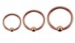 Kolczyk do Nosa, Ucha SEPTUM Kuleczka Zamknięta w Środku SS316L 1,2/6-10/3 mm (2)