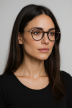 Stylowe okulary zerówki damskie czarno-złote elegancki design, lekka oprawa (10)
