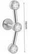LABRET Śliczny Kolczyk z Cyrkoniami SS316L 1,2/8 (2)