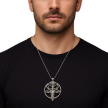 Viking Pentagram Głowa Kozy Naszyjnik Amulet (1)