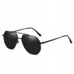 Okulary Przeciwsłoneczne Aviator Premium Black geometryczne, metalowe (3)