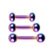Sztanga Klasyczna z Kuleczkami Kolczyk do Ucha, Nosa, Brwi 1,2/6-10/3+3 mm (2)