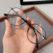 CZARNE OKULARY ZERÓWKI KUJONKI Z FILTREM BLUE LIGHT PILOTKI AVIATORY (9)
