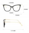 OKULARY ZERÓWKI Kocie Eleganckie Retro Leopard (5)
