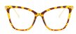 OKULARY ZERÓWKI Kocie Eleganckie Retro Leopard (4)
