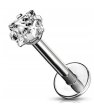 Labret Kolczyk do Ucha Kryształek SS316L 1,2/6-10/2-4 MM (2)
