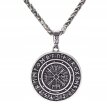 Viking Naszyjnik Kompas Vegvisir Runes Nordic (1)