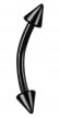 Banan Kolczyk do Ucha, Brwi ze Stożkiem SS316L 1,2/6-10/3 mm (1)