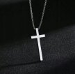 Srebrny Naszyjnik Vintage Krzyżyk Krzyż Łańcuszek STAL Punk Gothic (6)