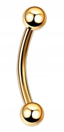 Banan Kolczyk do Ucha, Brwi z Kuleczkami SS316L 1,2/6-10/3+3 mm (1)