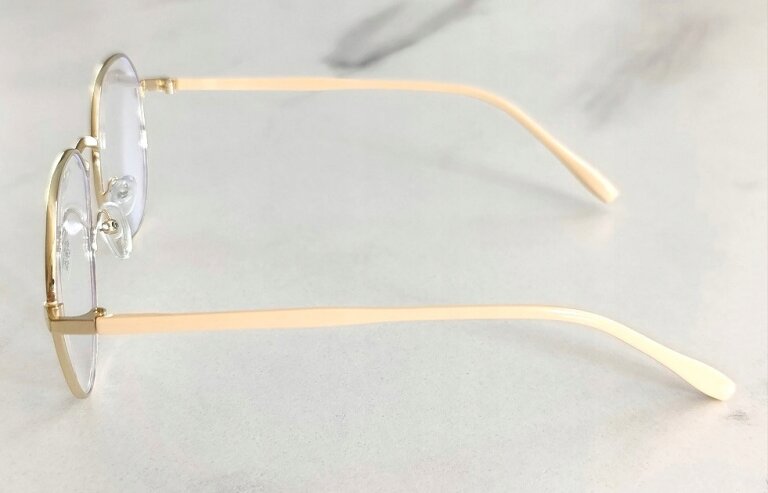 OKULARY ZERÓWKI KUJONKI ZŁOTE DO KOMPUTERA Z FILTREM BLUE LIGHT (7)