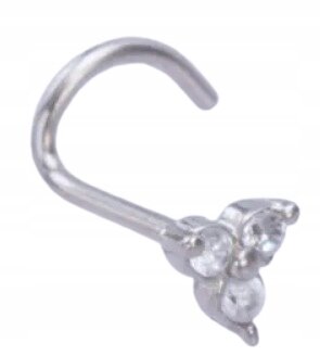 Kolczyk do nosa kwiatek cyrkonie piercing NOSTRIL (1)