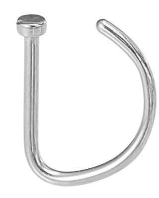 Fake septum U Kolczyk do Nosa Stal Ring Punk (2)