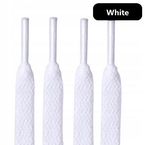 Sznurówki sznurowadła płaskie 8 mm 100 cm biały (3)