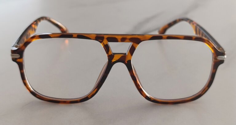 Okulary Zerówki w Panterke retro aviator unisex modne duże oprawki vintage (4)