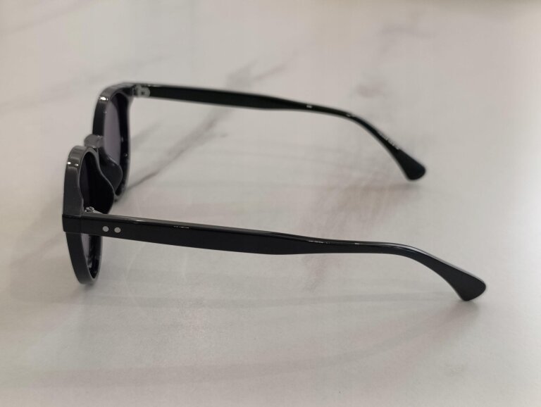 Czarne Okulary Przeciwsłoneczne Unisex Lustrzane Różowo Złote (8)