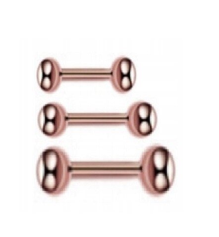 Sztanga Klasyczna z Kuleczkami Kolczyk do Ucha, Nosa, Brwi 1,2/6-10/3+3 mm (2)
