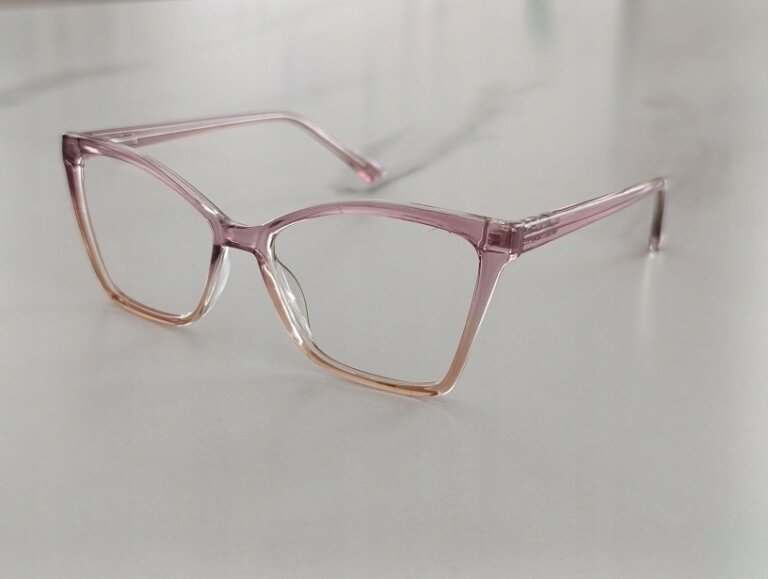 DAMSKIE RÓŻOWE OKULARY ZERÓWKI PŁASKIE OPRRAWKI RETRO (6)