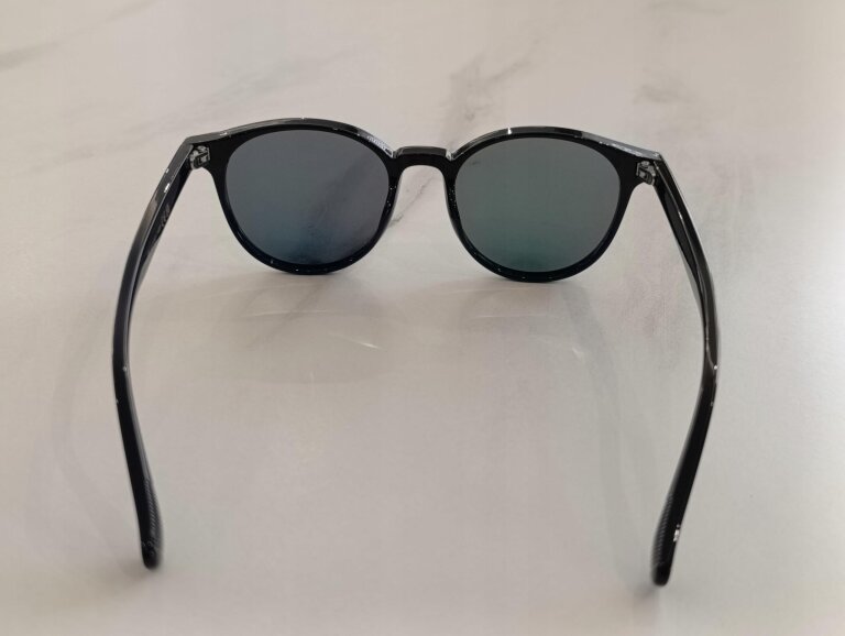 Czarne Okulary Przeciwsłoneczne Unisex Lustrzane Różowo Złote (9)