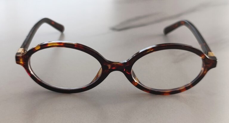 Stylowe okulary zerówki w brązowych oprawkach tortoiseshell okrągłe, unisex (4)