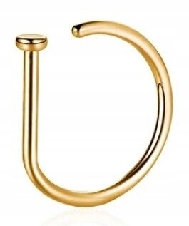 Fake septum U Kolczyk do Nosa Stal Ring Punk (2)
