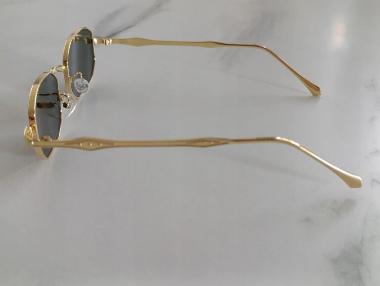 Okulary Przeciwsłoneczne Złote Retro Vintage UV400 Unisex (7)