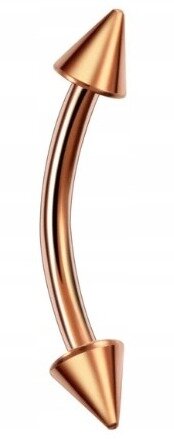 Banan Kolczyk do Ucha, Brwi ze Stożkiem SS316L 1,2/6-10/3 mm (1)