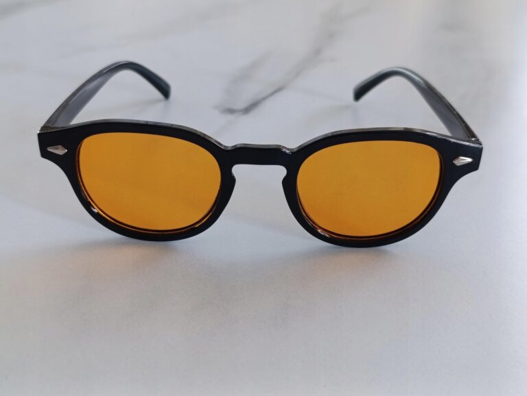 Okulary Przeciwsłoneczne Czarne Unisex Damskie Męskie Retro UV400 (6)