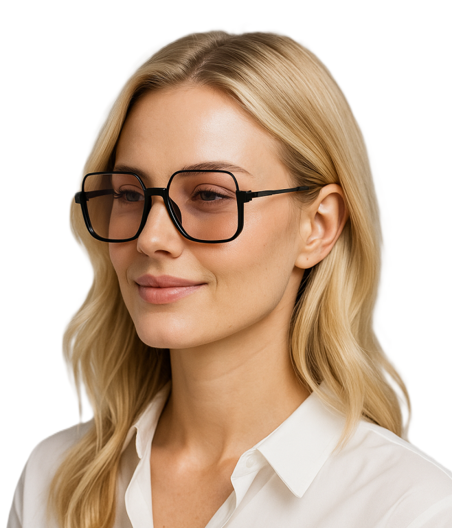 STYLOWE KWADRATOWE OKULARY PRZECIWSŁONECZNE DAMSKIE UV400 POLARYZACJA (1)