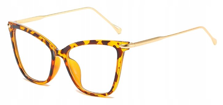 OKULARY ZERÓWKI Kocie Eleganckie Retro Leopard (2)
