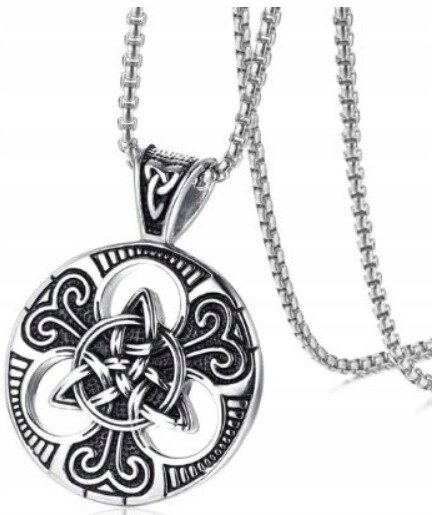 Męski Naszyjnik Viking Węzeł Nordic Amulet Trinity (2)
