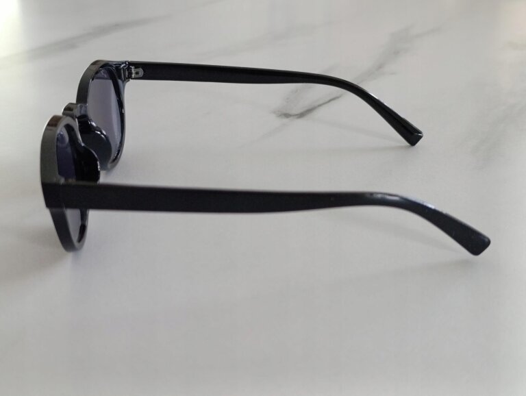 Okulary Przeciwsłoneczne Czarne Unisex Damskie Męskie Retro UV400 (8)