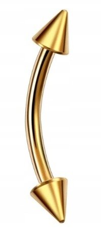 Banan Kolczyk do Ucha, Brwi ze Stożkiem SS316L 1,2/6-10/3 mm (1)