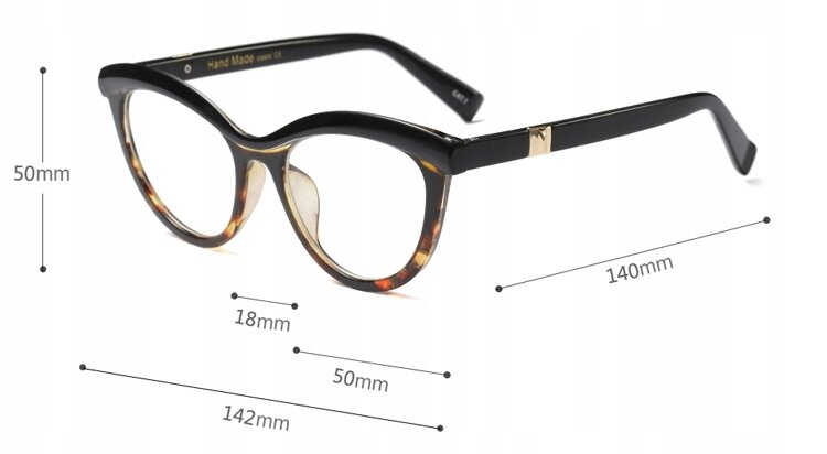 OKULARY ZERÓWKI Luksusowe Kocie Retro Leopard (4)