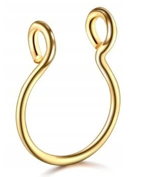 Fake septum U Kolczyk do Nosa Stal Ring Punk (1)