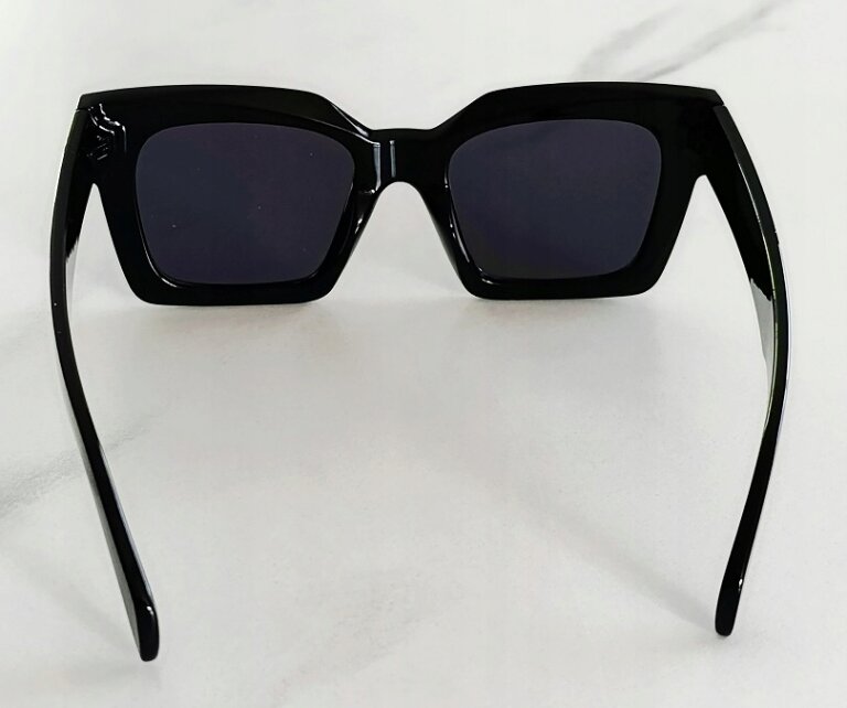 DAMSKIE OKULARY PRZECIWSŁONECZNE CZARNE OPRAWKI Z FILTREM UV400 POLARYZACJA (5)