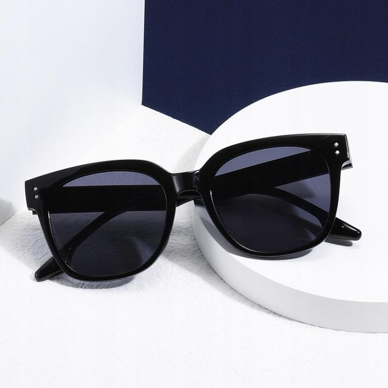 Eleganckie DAMSKIE Okulary Przeciwsłoneczne Duże Zaokrąglone Oprawki (9)