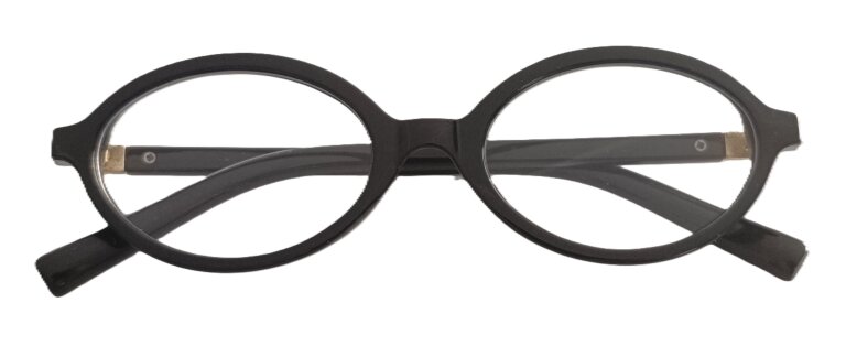 Eleganckie okulary zerówki – czarno-złote, styl retro vintage, unisex (2)