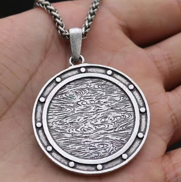 Viking Naszyjnik Kompas Vegvisir Runes Nordic (3)
