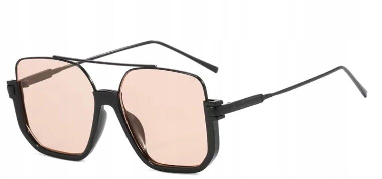 STYLOWE KWADRATOWE OKULARY PRZECIWSŁONECZNE DAMSKIE UV400 POLARYZACJA (2)