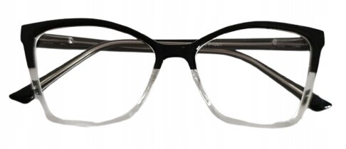 DAMSKIE CZARNE OKULARY ZERÓWKI PŁASKIE OPRRAWKI RETRO (2)