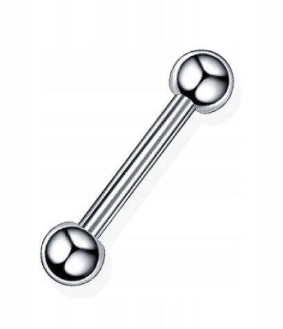 Sztanga Klasyczna z Kuleczkami Kolczyk do Ucha, Nosa, Brwi 1,2/6-10/3+3 mm (1)