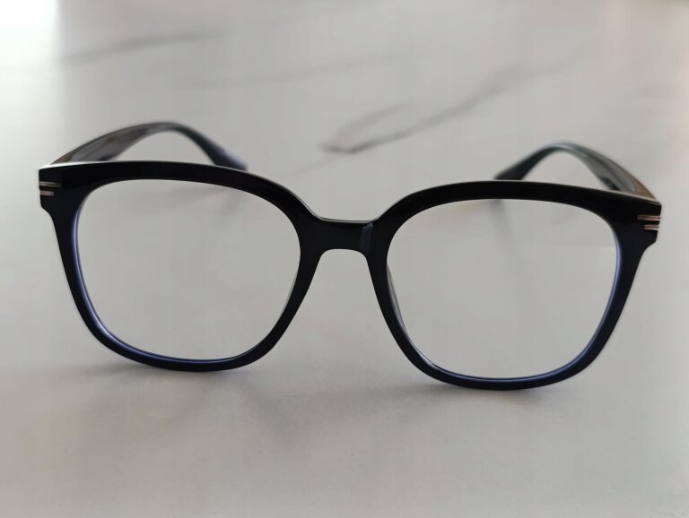 Okulary Zerówki Damskie Męskie Czarne Oprawki Eleganckie FILTREM BLUE LIGHT (5)