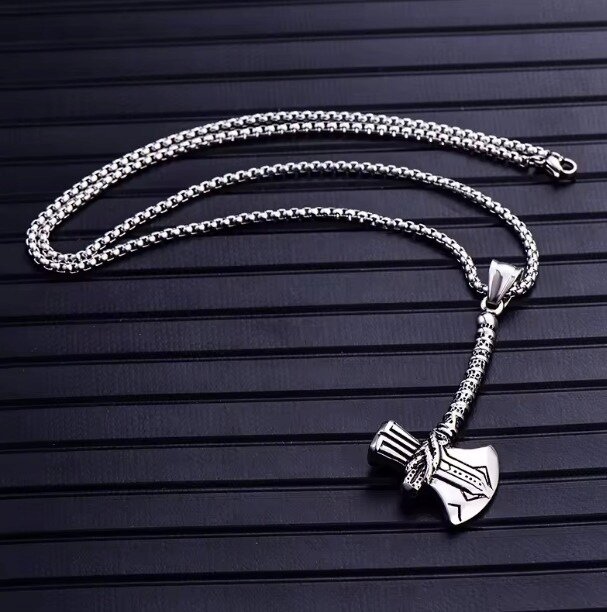 Nordycki Naszyjnik Męski Wisiorek Ragnar Wiking Punk Gothic (5)